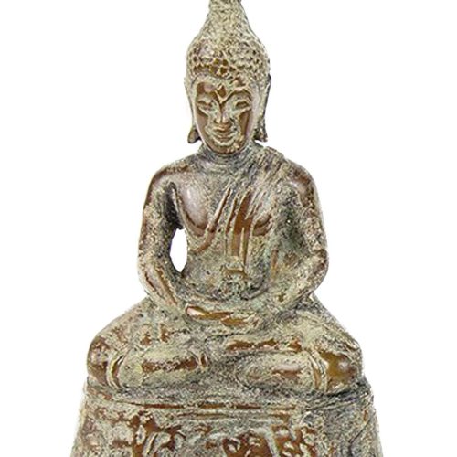 17thc Thai Buddha - 8.5" Periwink Orange One Size