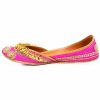 Hand Embroidered Jingle Jangle Jutti Flats Pink