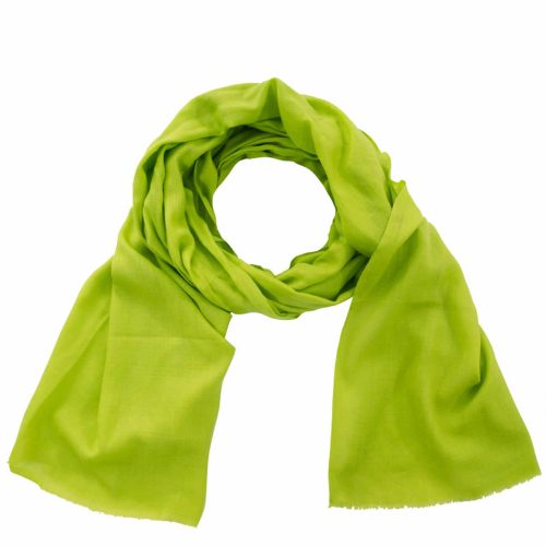 100% Cashmere Pashmina Scarf/Shawl - Classic Lime One Size