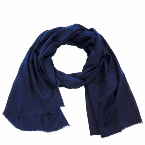 100% Cashmere Pashmina Scarf/Shawl - Classic Navy One Size