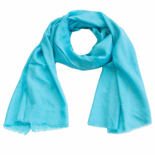 100% Cashmere Pashmina Scarf/Shawl - Classic Turquoise One Size