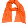 100% Cashmere Pashmina Scarf/Shawl - Classic Orange One Size