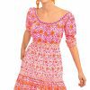 Cotton All Dolled Up Dress - East India Pink Orange