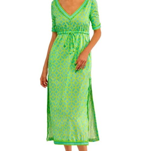 Surf's Up Dress - Lucy In The Sky With Diamonds Lime