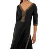 Hand Beaded Kurta - Simply Chic Black