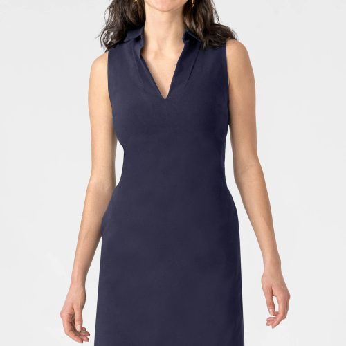 The Countess Dress - Solid Navy