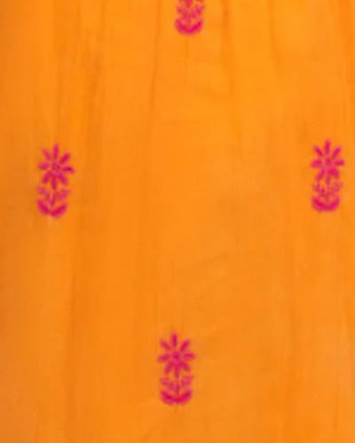 DREMFTL Hand Embroidered Midi Orange Pink