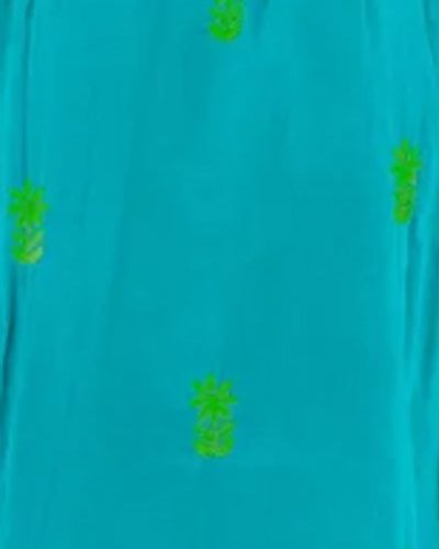 DREMFTL Hand Embroidered Midi Turq Lime