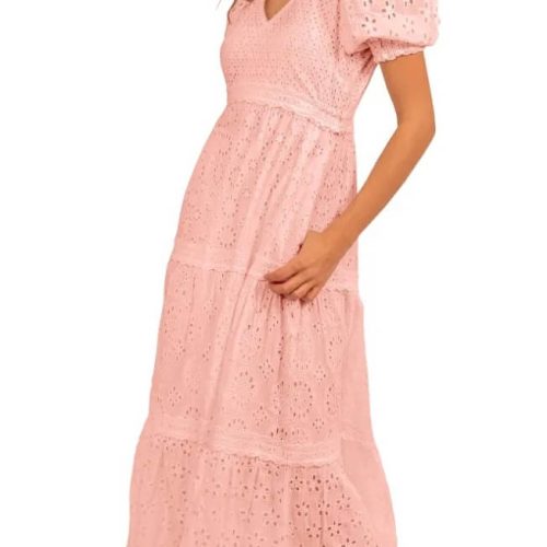 Eyelet Mary Weathered Midi/Maxi - La Di Da Pink