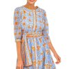 Flutter Dress - East India Periwink Orange