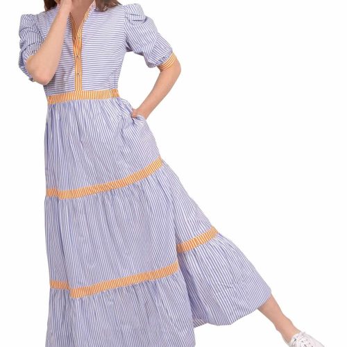 Wash / Wear Pep In Your Step Midi Dress - Final Sale Periwinkle