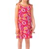 Girls Dress - Flora Pink Orange