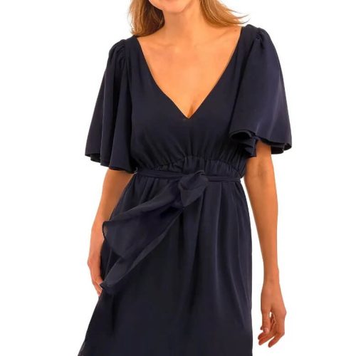 Solid Melody Dress Navy