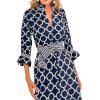 Outta Sight Tunic Dress - Dip & Dot Navy White