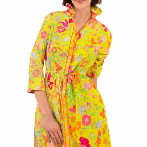 Cotton Pulley Dress - Birds & The Bees - Final Sale Lime