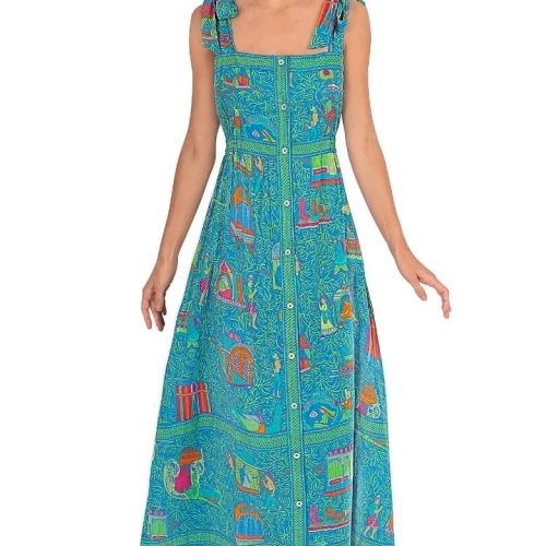 Fun In The Sun Dress - Palanquin Party Turquoise