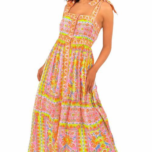 Fun In The Sun Dress - Watteau Pink Lime