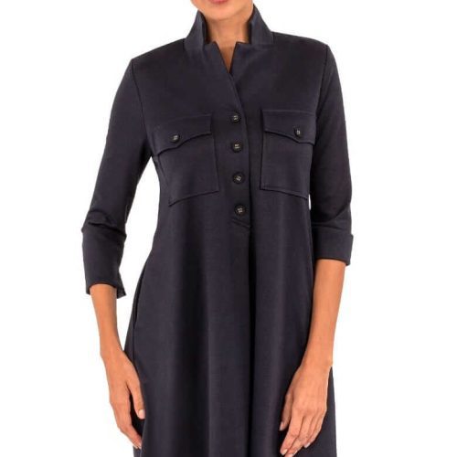 Ponte Alli Dress - Uptown Girl Navy