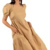 Frolic Dress - Solid - Final Sale Khaki