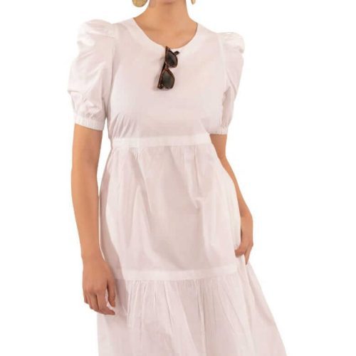 Frolic Dress - Solid - Final Sale White