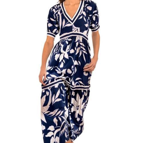 Viviers Dress - Full Bloom Navy