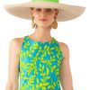 Hand Woven Panama Hat - St Tropez Lime