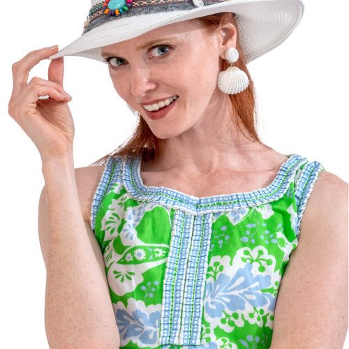 Mermaid Cowboy Hat - Band White One Size