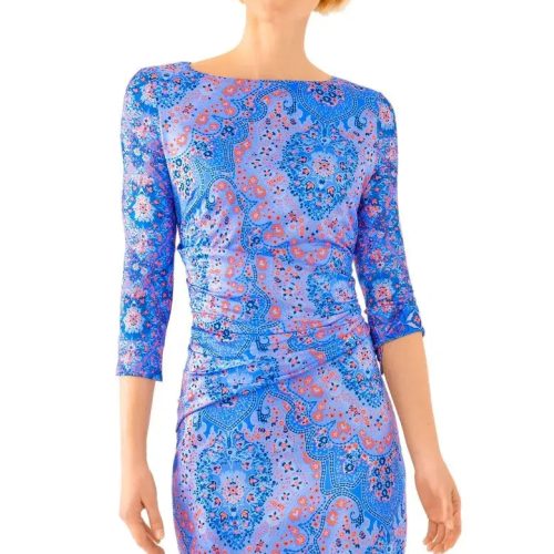 Jersey Corset Dress - Pleasantly Paisley - Final Sale Imari