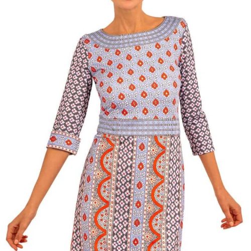 Print Pretty Dress - Paisley Park - Final Sale Periwinkle