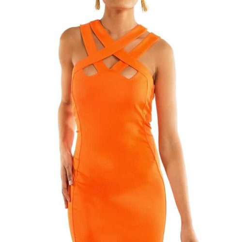 Jersey Hotsie Totsie Dress - Solid Orange