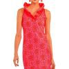 Ruffneck Sleeveless Dress - Sultan's Dining Room Pink Red