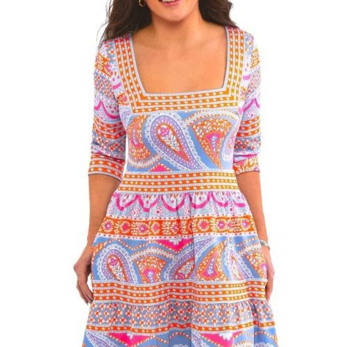 Square Dance Dress - Paisley Park Brights