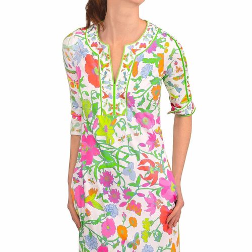 Jersey Swing Dress - Birds & The Bees Brights