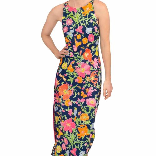 Jersey Slick Maxi Dress - Birds & The Bees Navy