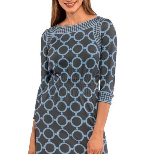 The Cinch Dress - Dip & Dot Gray