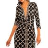 Twist & Shout Dress - Dip & Dot Black