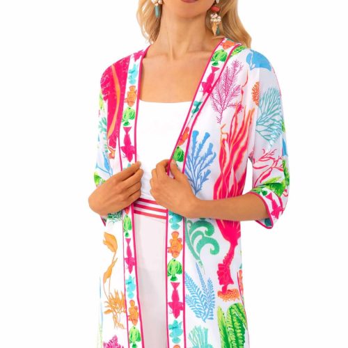 Kimono Jacket - Sea Sway Brights