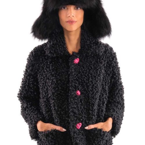 Poodle Doodle Jacket - Final Sale Black