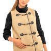 Shearling Boxy Vest Khaki