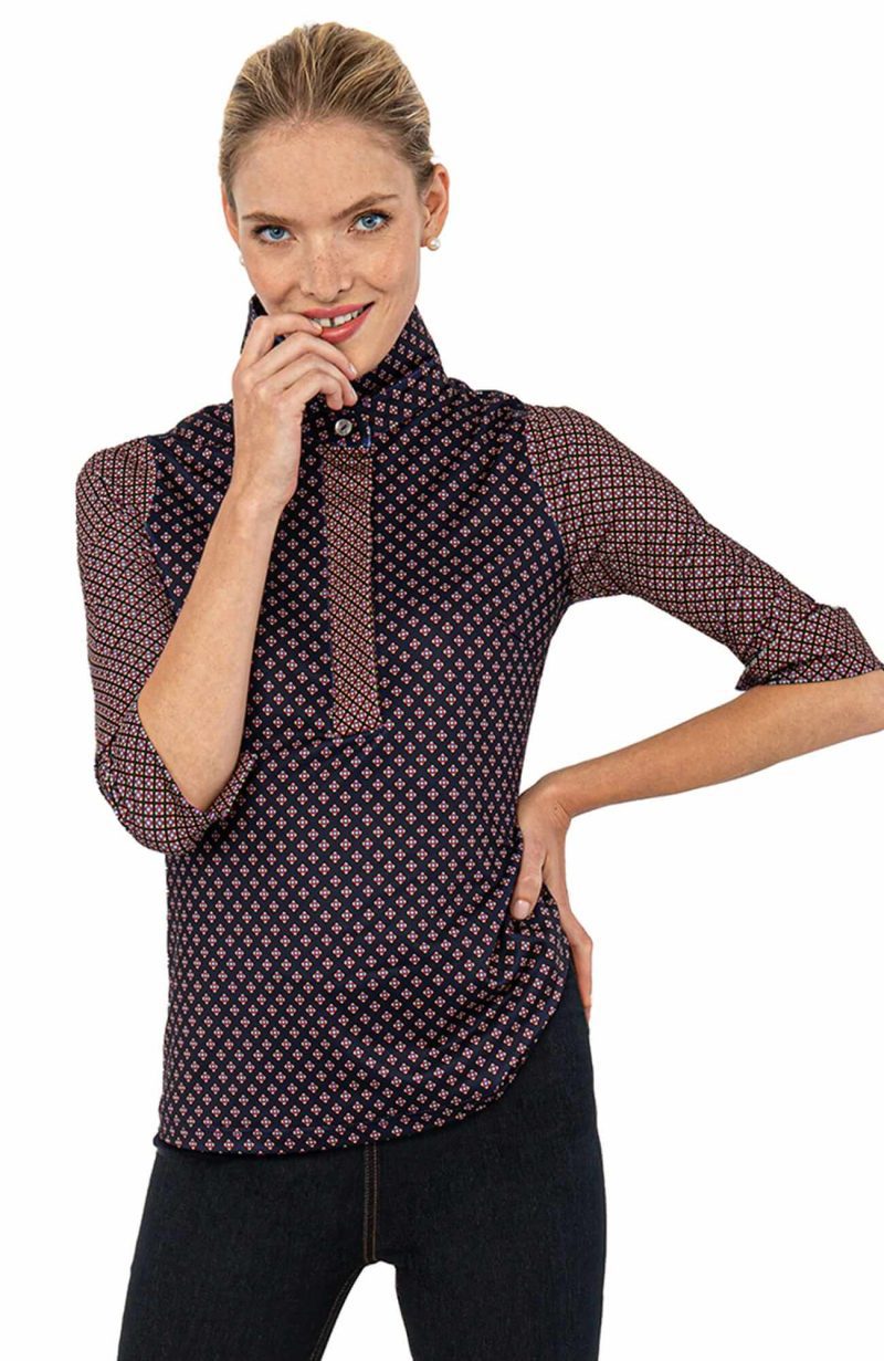 Everywhere Top - Diamond Dot - Foulardio - Final Sale Red