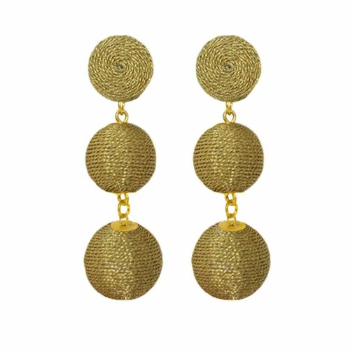 3-Drop Earrings - Durban Gold One Size