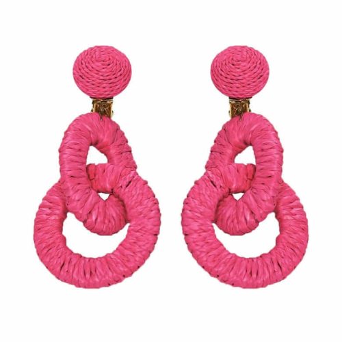 Ring Toss Earrings Pink ONE SIZE