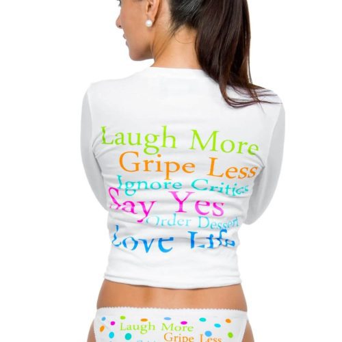 "Laugh More" 3 Pairs Cotton Underwear