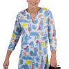 Mommy Cotton Tunic - Whale Watch - Final Sale Whale Watch Blue