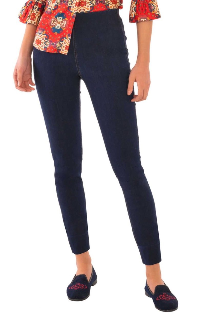 Gripeless Denim Pull On Pant Dark Denim