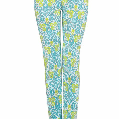 Gripeless Pull On Pant - East India Turq Lime