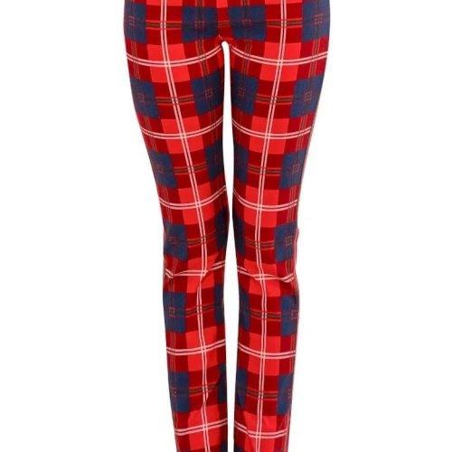 GripeLess Pull On Pant - Middleton Plaid Red