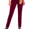 GripeLess Pull on Pant - Silky Velvet Burgundy