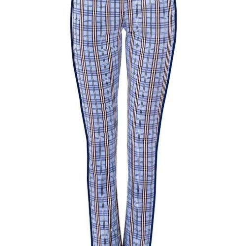 GripeLess Pull On Pant - Sunshine Plaid - Final Sale Periwinkle