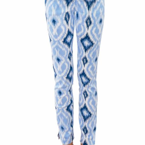 GripeLess Cotton Spandex Jeans - Kitt Ikat - Final Sale Blues